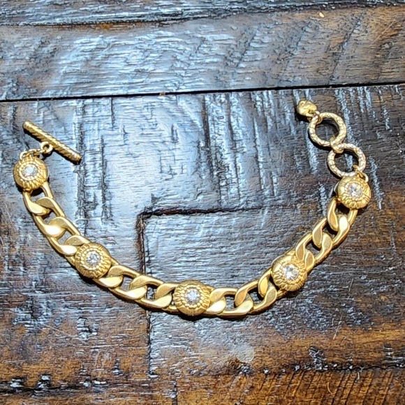 Brighton Jewelry - Brighton Fortino gold Cuban link bracelet
